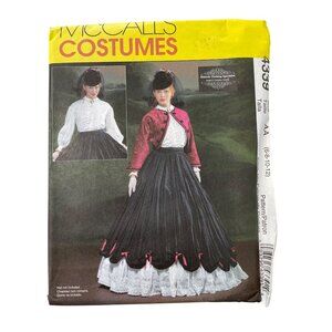 McCalls M4339 Costumes Sewing Pattern Size 6-8-10-12 Civil War Era Attire UNCUT